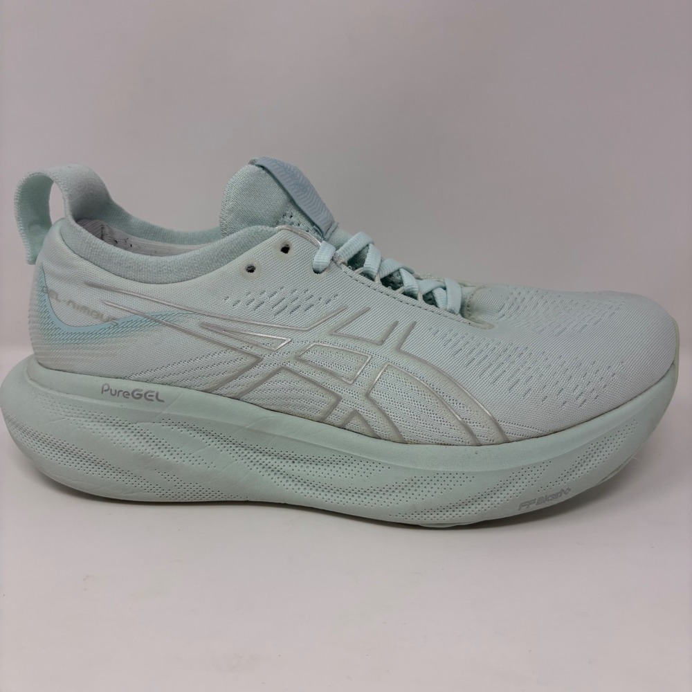 ASICS Gel-Nimbus 25 Women's Size 8.5 Mint Blue Green Running Shoes (1012B356)